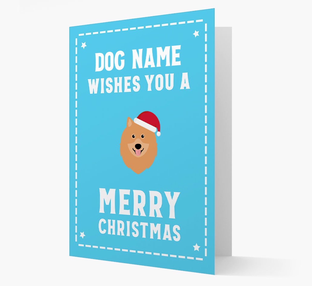 'Christmas Wishes' Card with your {breedFullName} Christmas Icon
