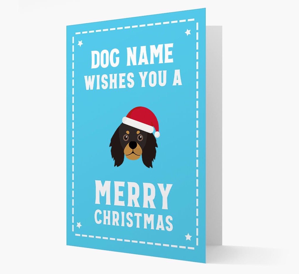 'Christmas Wishes' Card with your {breedFullName} Christmas Icon