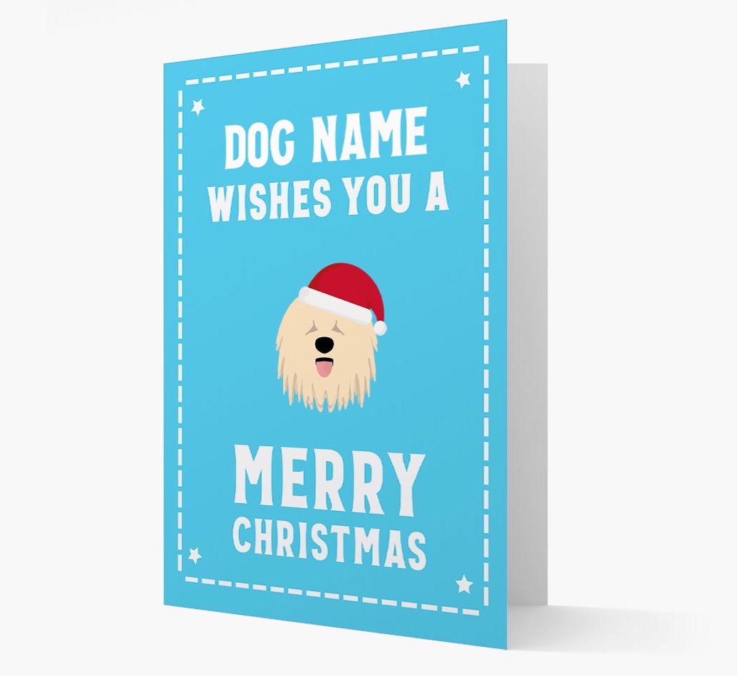 'Christmas Wishes' Card with your {breedFullName} Christmas Icon