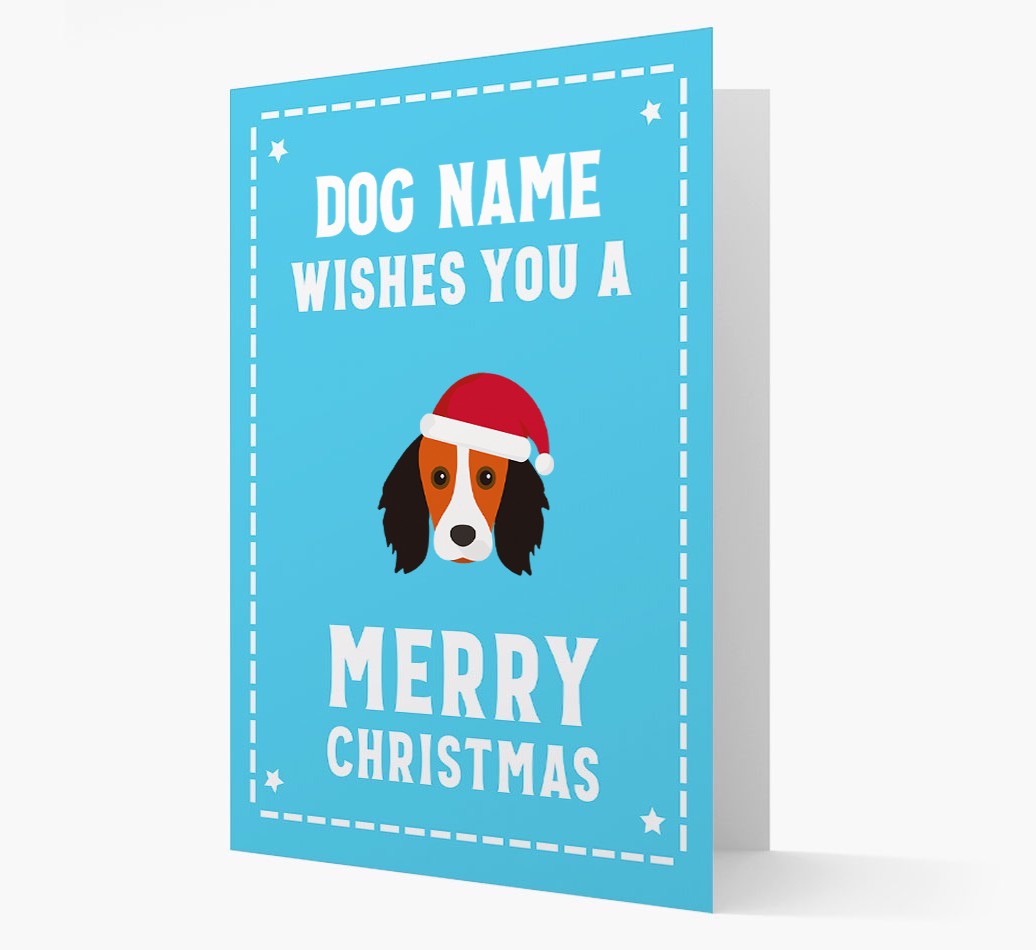 'Christmas Wishes' Card with your {breedFullName} Christmas Icon
