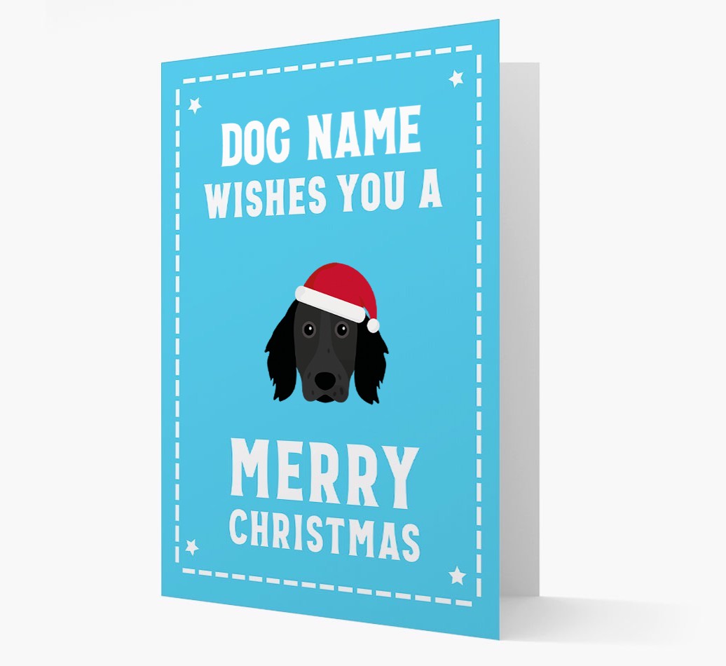 'Christmas Wishes' Card with your {breedFullName} Christmas Icon