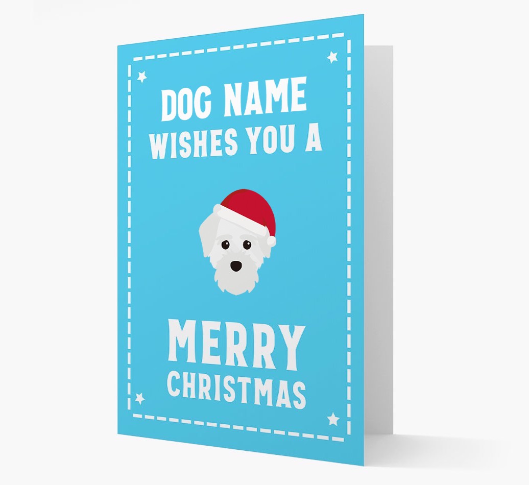 'Christmas Wishes' Card with your {breedFullName} Christmas Icon
