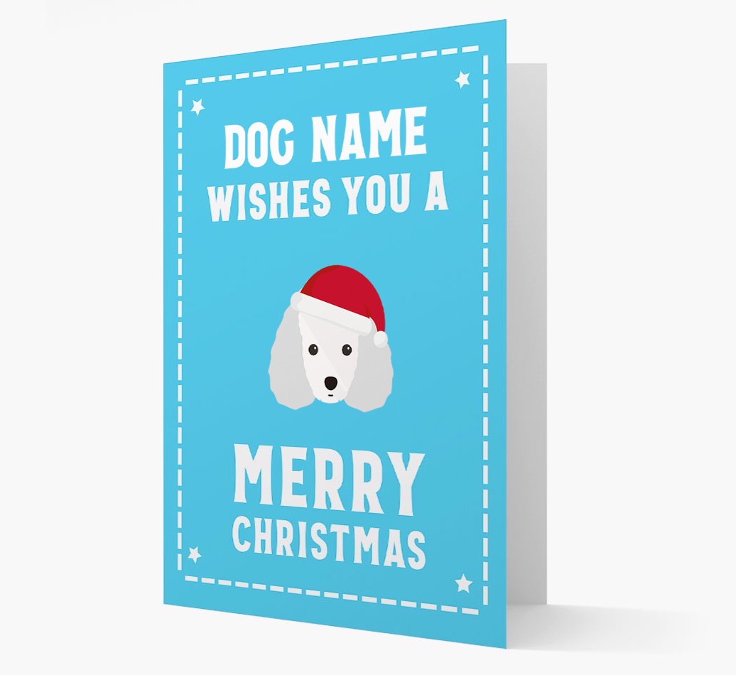 'Christmas Wishes' Card with your {breedFullName} Christmas Icon