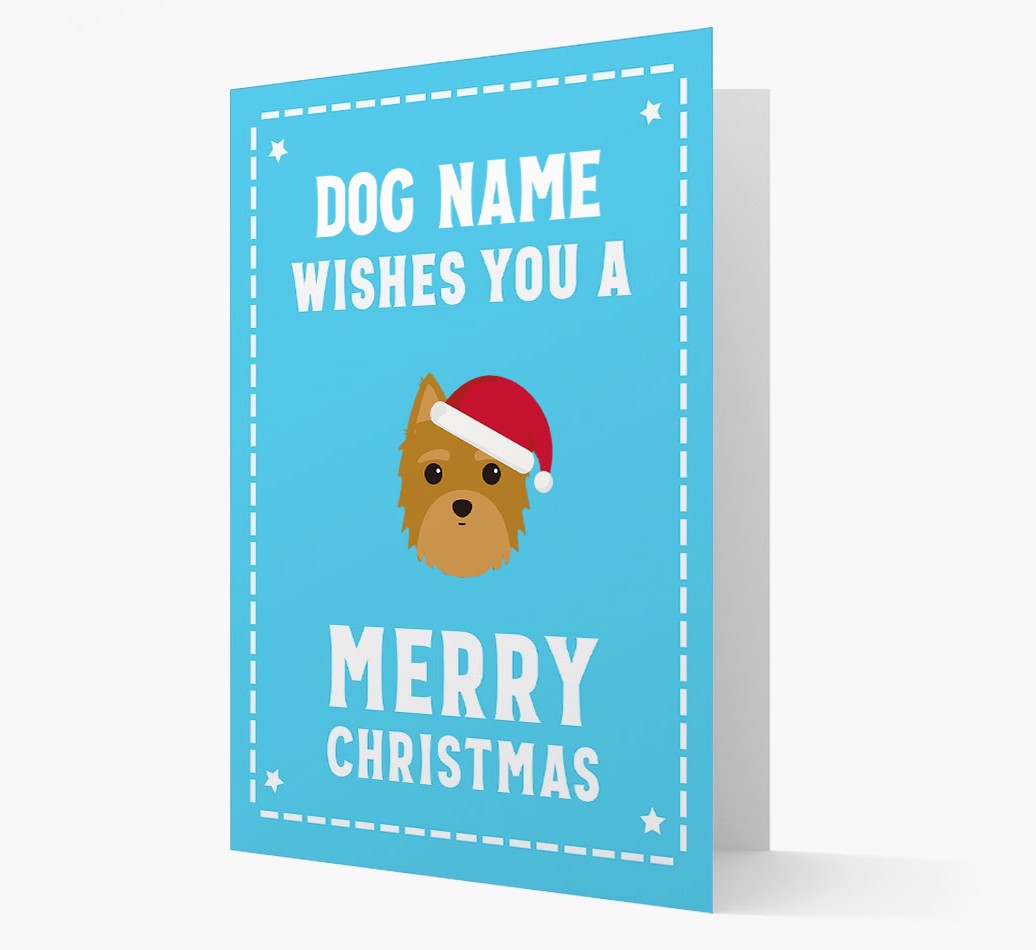 'Christmas Wishes' Card with your {breedFullName} Christmas Icon