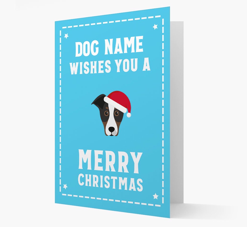 'Christmas Wishes' Card with your {breedFullName} Christmas Icon