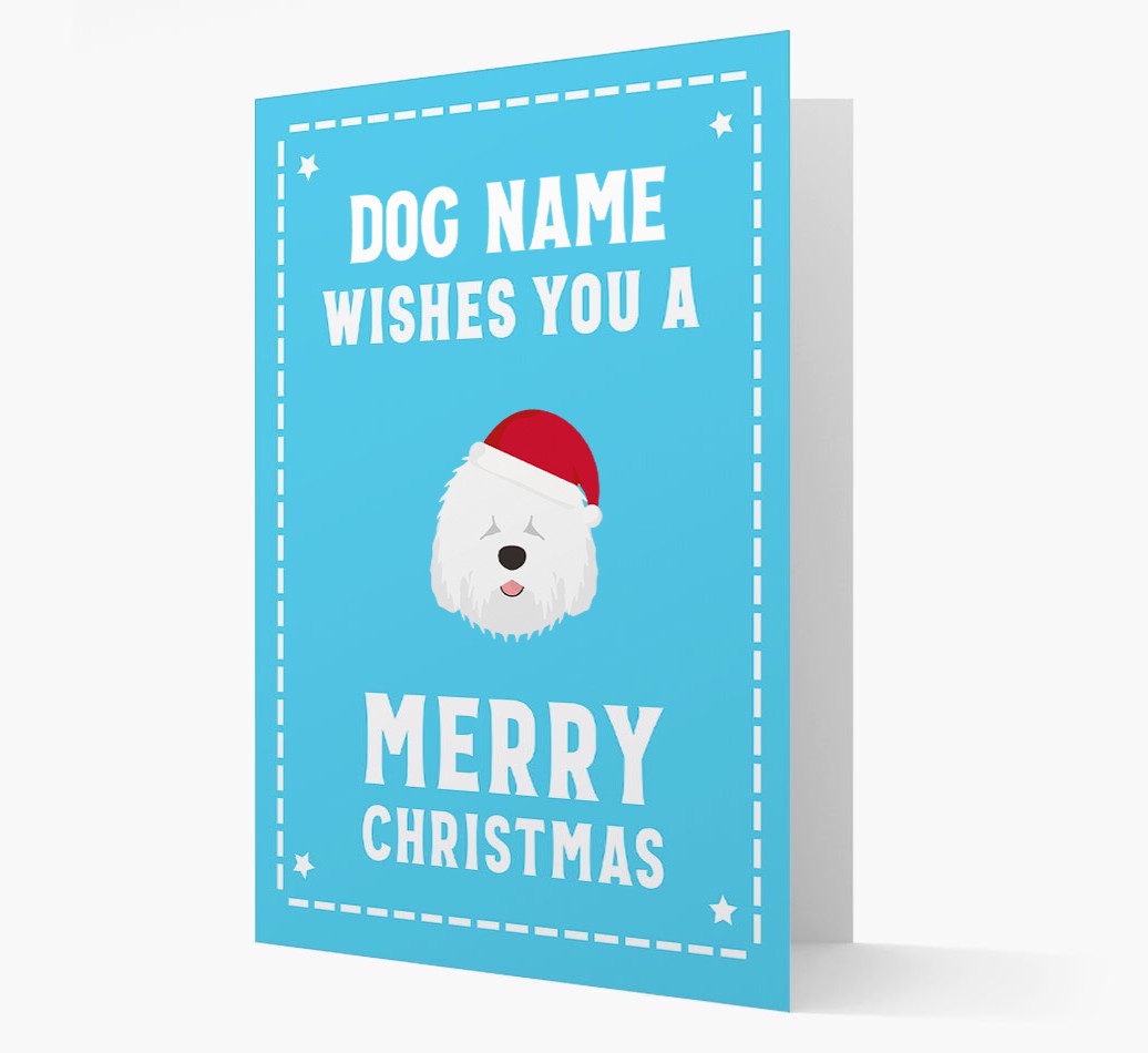 'Christmas Wishes' Card with your {breedFullName} Christmas Icon