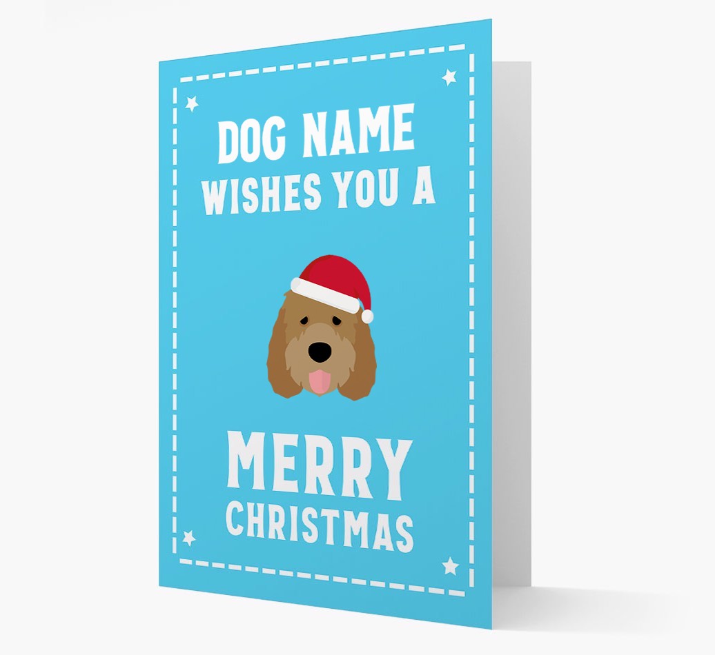 'Christmas Wishes' Card with your {breedFullName} Christmas Icon