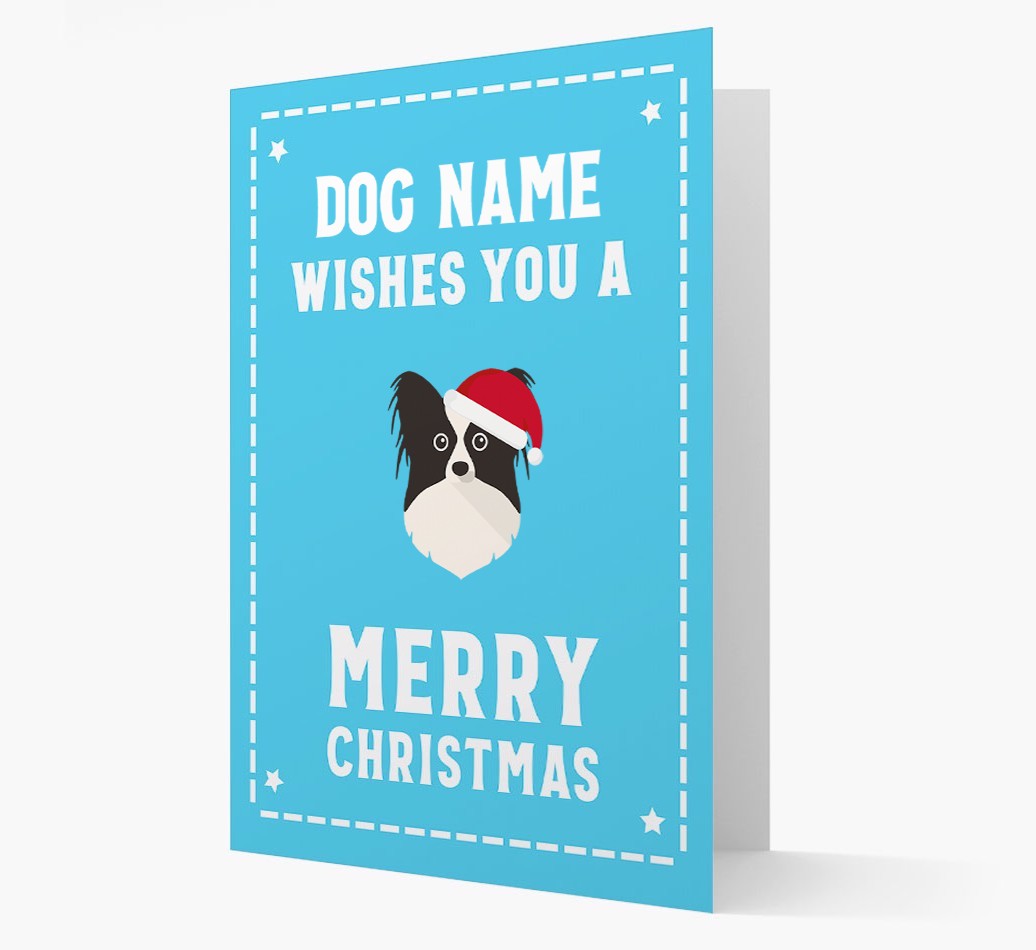 'Christmas Wishes' Card with your {breedFullName} Christmas Icon