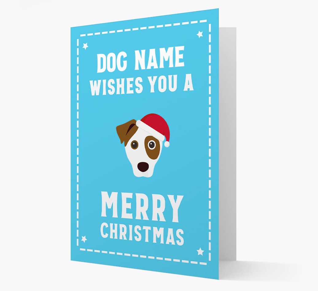 'Christmas Wishes' Card with your {breedFullName} Christmas Icon
