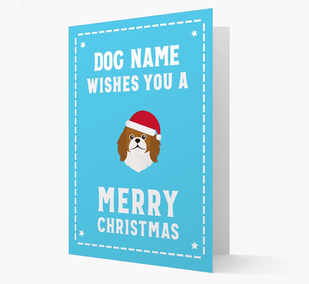'Christmas Wishes' Card with your {breedFullName} Christmas Icon