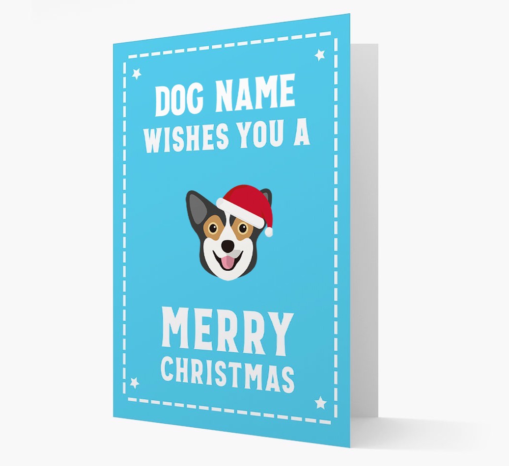 'Christmas Wishes' Card with your {breedFullName} Christmas Icon