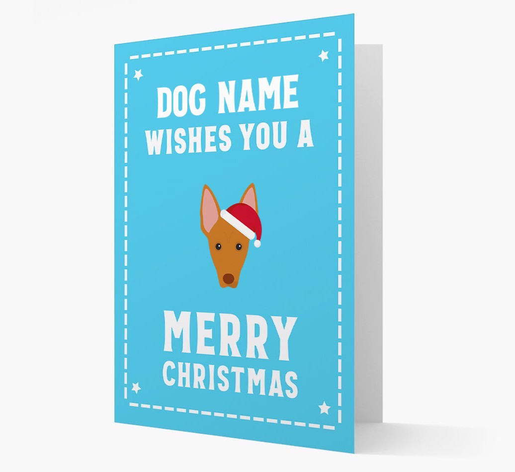 'Christmas Wishes' Card with your {breedFullName} Christmas Icon