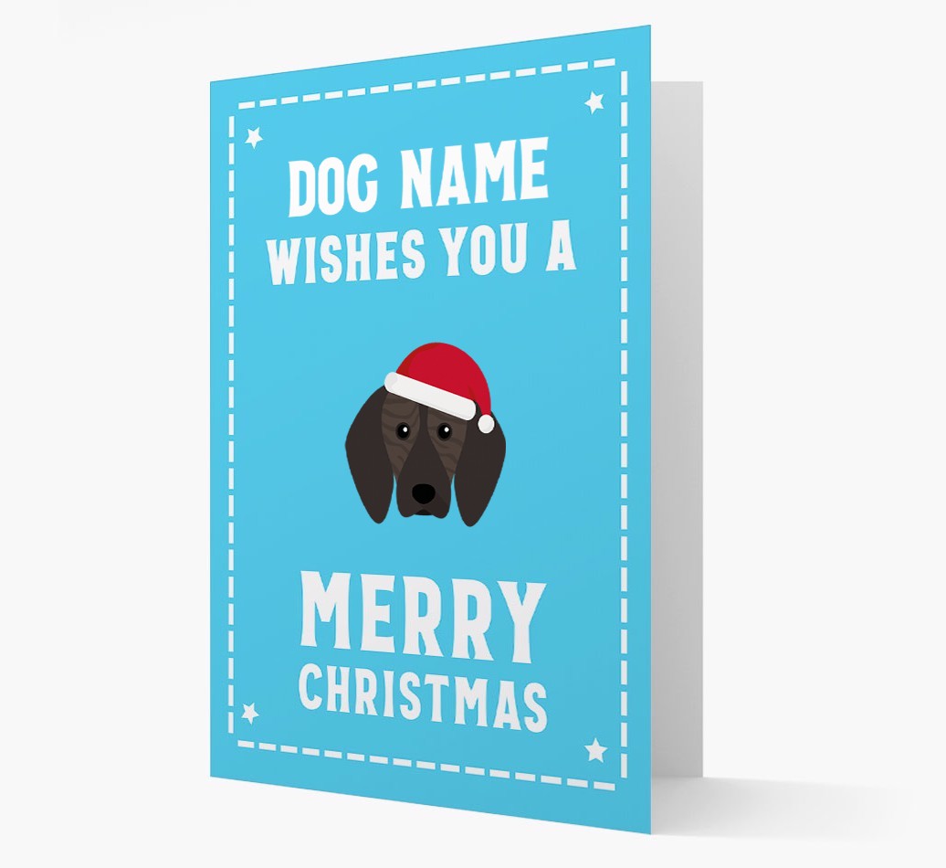 'Christmas Wishes' Card with your {breedFullName} Christmas Icon