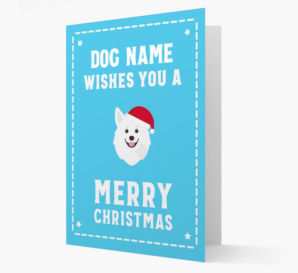 'Christmas Wishes' Card with your {breedFullName} Christmas Icon