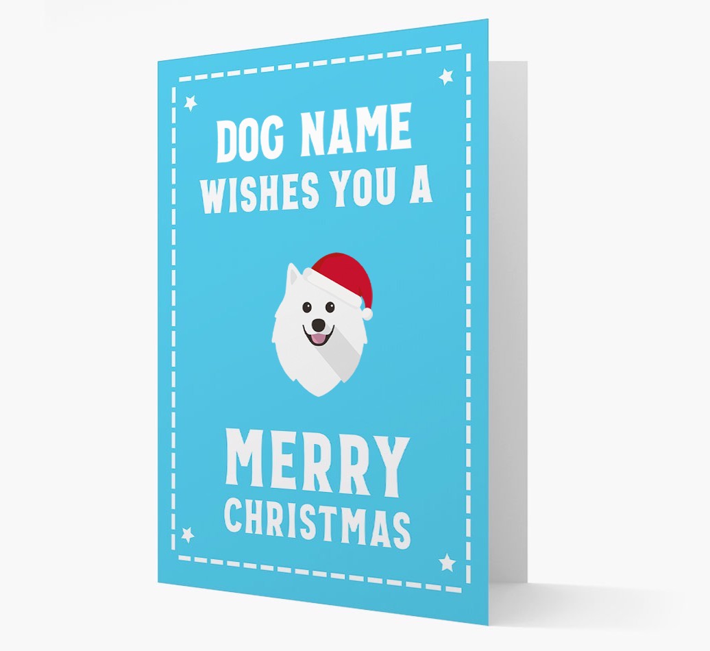'Christmas Wishes' Card with your {breedFullName} Christmas Icon
