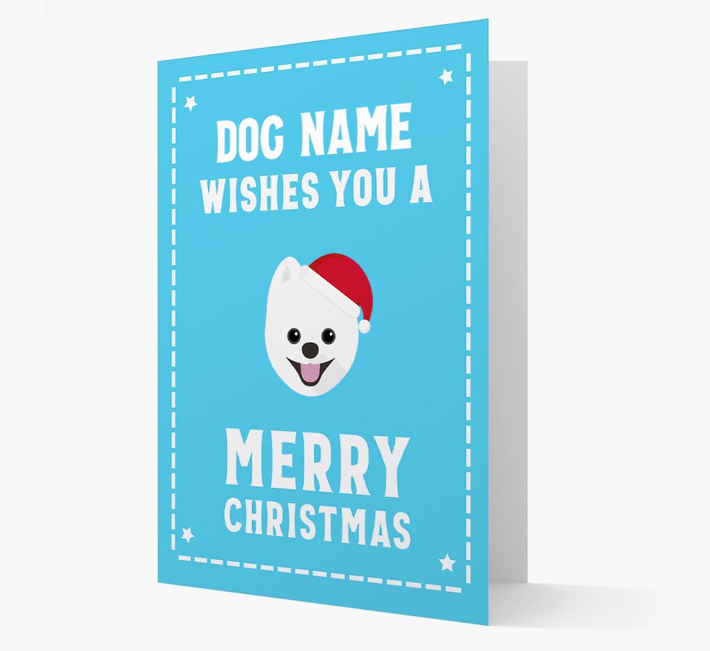 'Christmas Wishes' Card with your {breedFullName} Christmas Icon