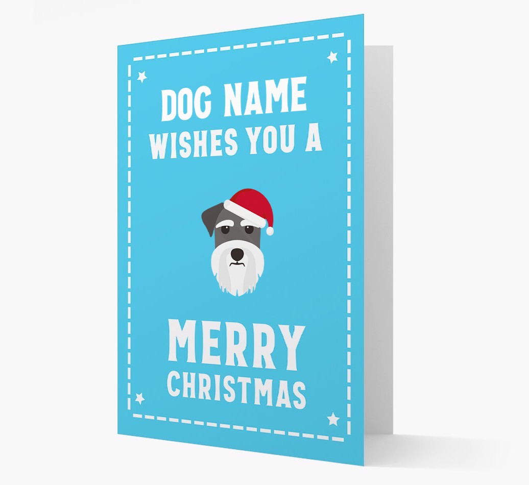 'Christmas Wishes' Card with your {breedFullName} Christmas Icon