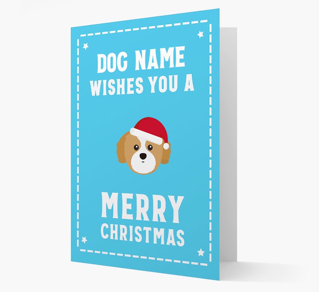 'Christmas Wishes' Card with your {breedFullName} Christmas Icon