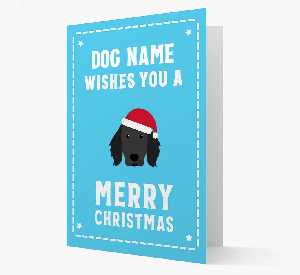 'Christmas Wishes' Card with your {breedFullName} Christmas Icon