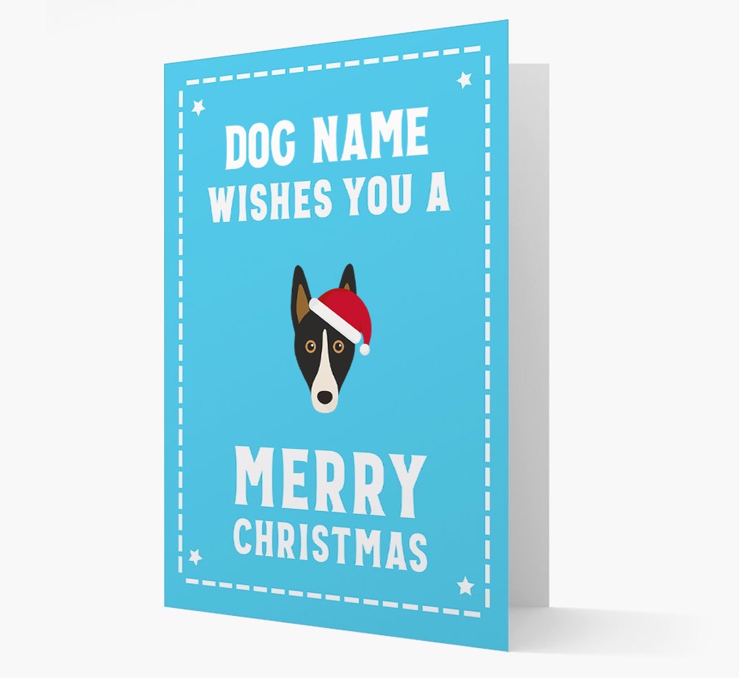 'Christmas Wishes' Card with your {breedFullName} Christmas Icon