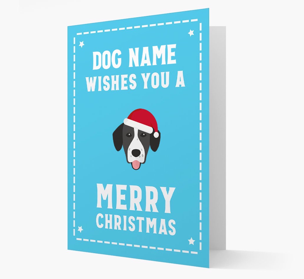 'Christmas Wishes' Card with your {breedFullName} Christmas Icon