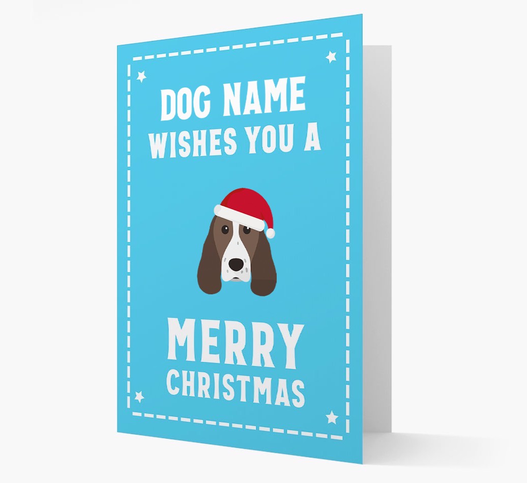 'Christmas Wishes' Card with your {breedFullName} Christmas Icon