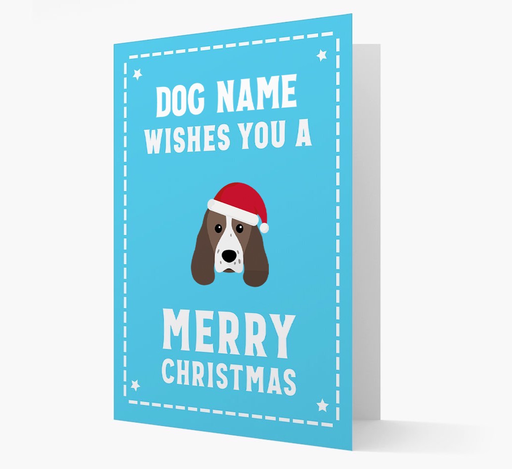 'Christmas Wishes' Card with your {breedFullName} Christmas Icon