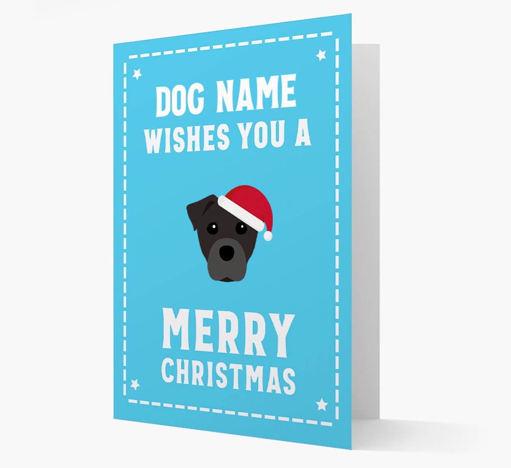 'Christmas Wishes' Card with your {breedFullName} Christmas Icon