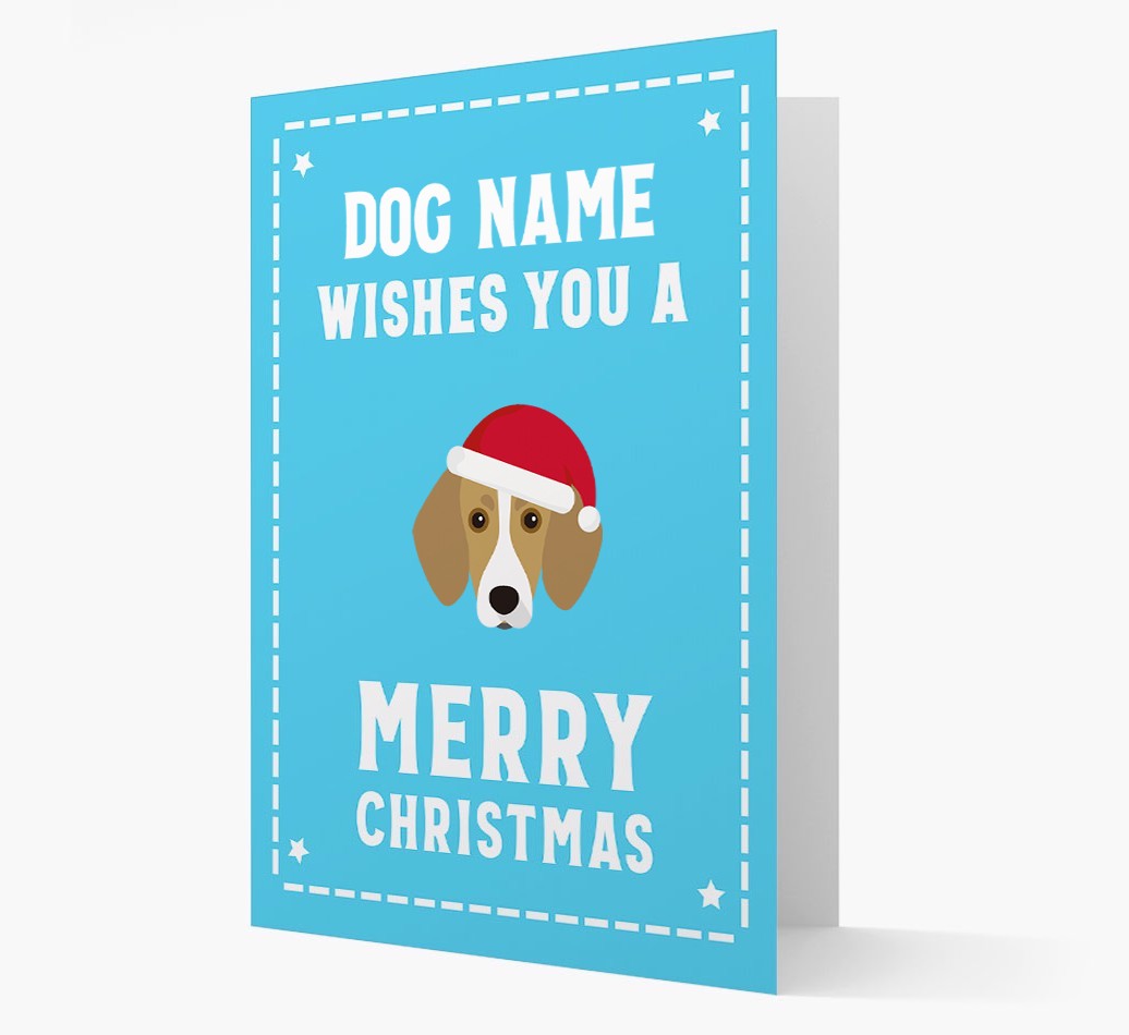 'Christmas Wishes' Card with your {breedFullName} Christmas Icon