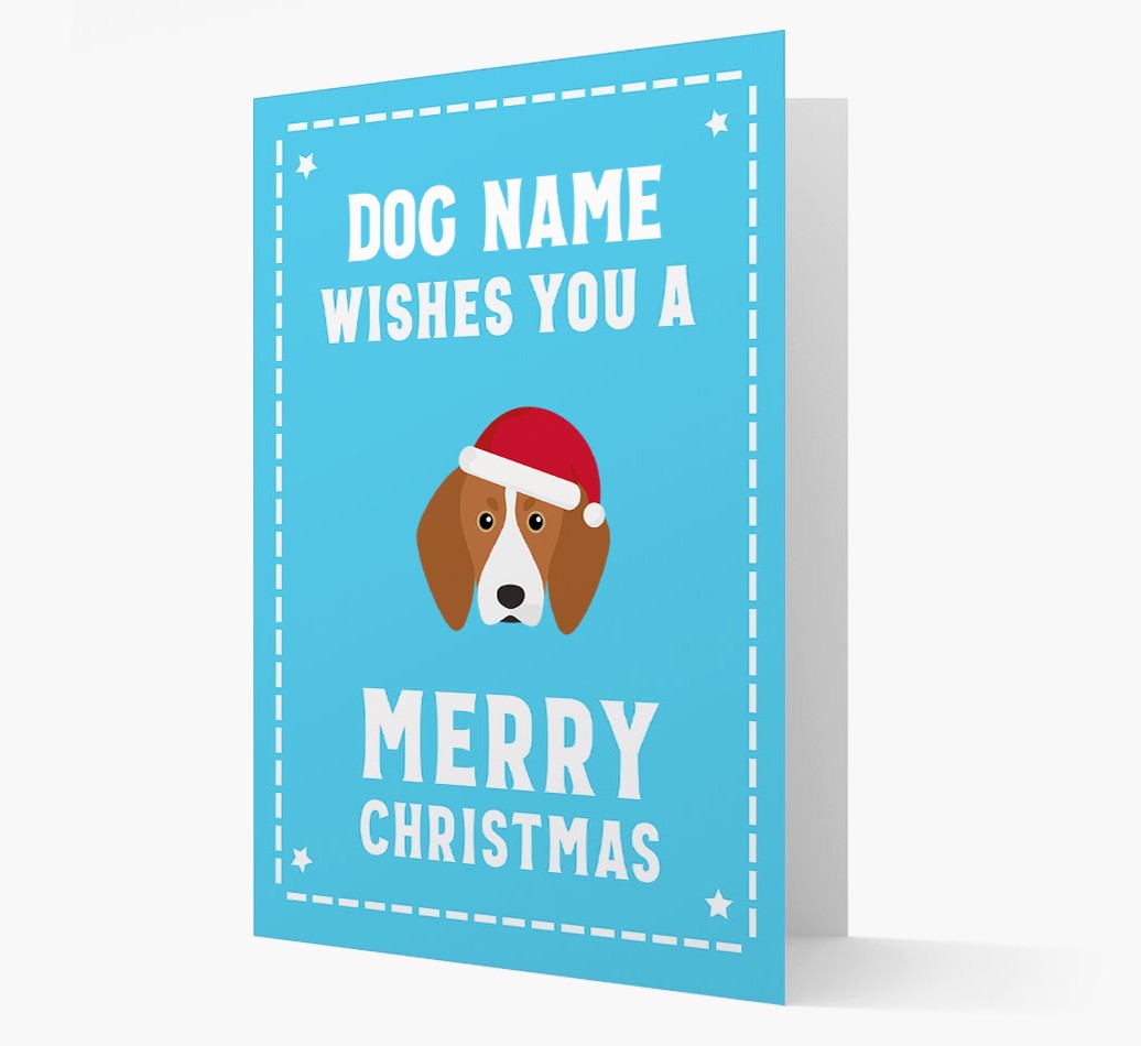 'Christmas Wishes' Card with your {breedFullName} Christmas Icon