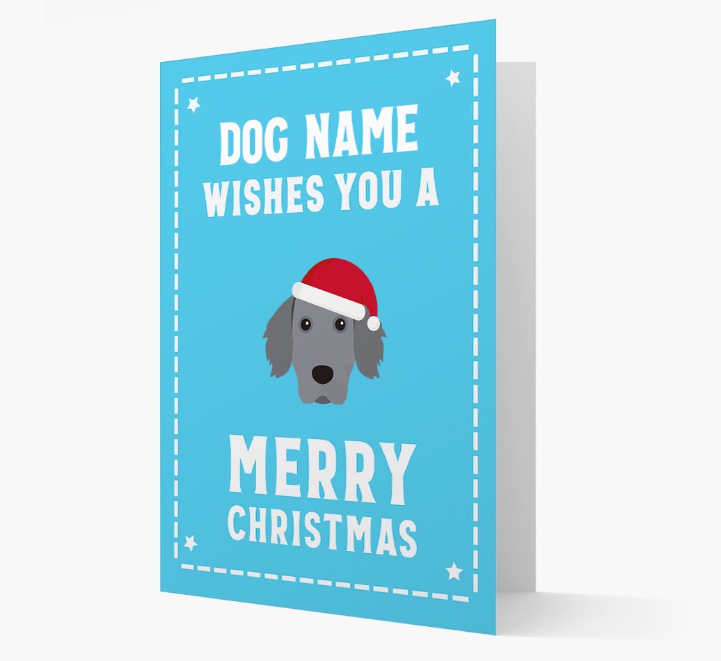 'Christmas Wishes' Card with your {breedFullName} Christmas Icon