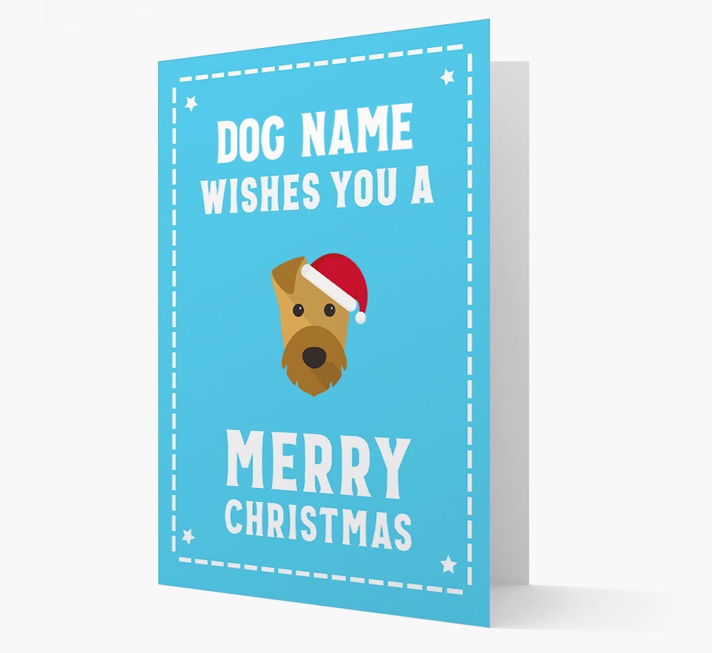 'Christmas Wishes' Card with your {breedFullName} Christmas Icon