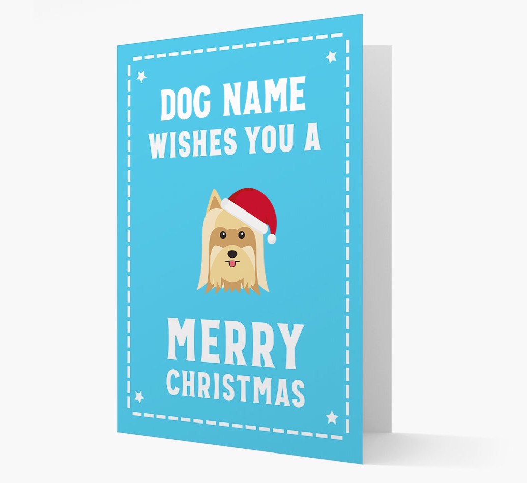 'Christmas Wishes' Card with your {breedFullName} Christmas Icon