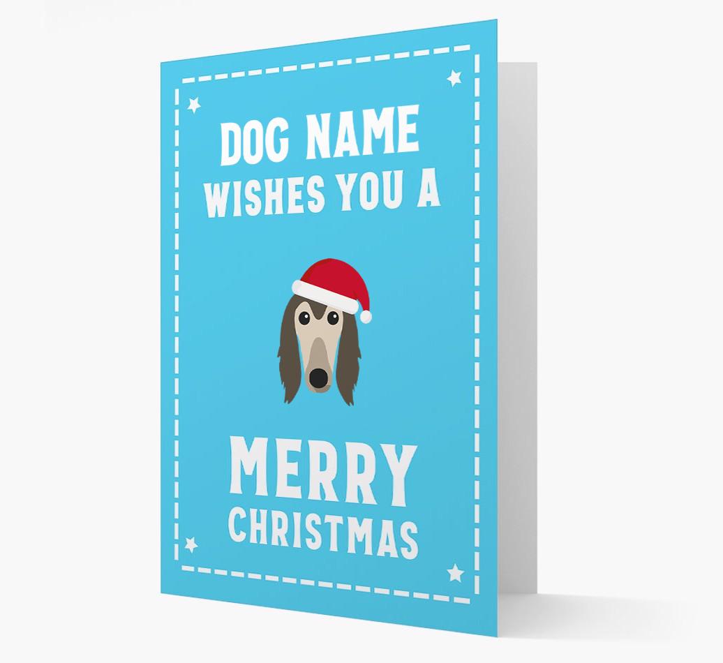 'Christmas Wishes' Card with your {breedFullName} Christmas Icon