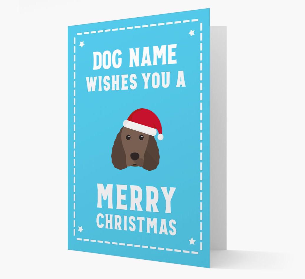 'Christmas Wishes' Card with your {breedFullName} Christmas Icon
