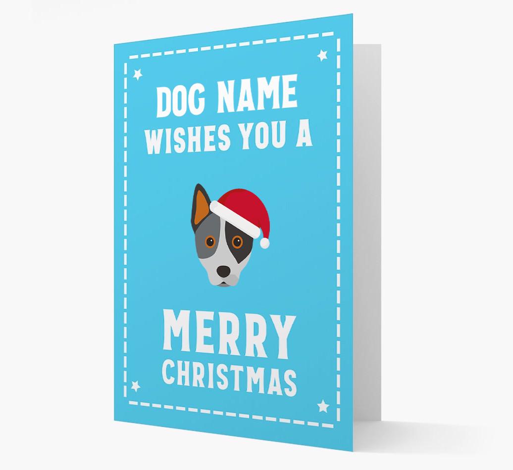 'Christmas Wishes' Card with your {breedFullName} Christmas Icon