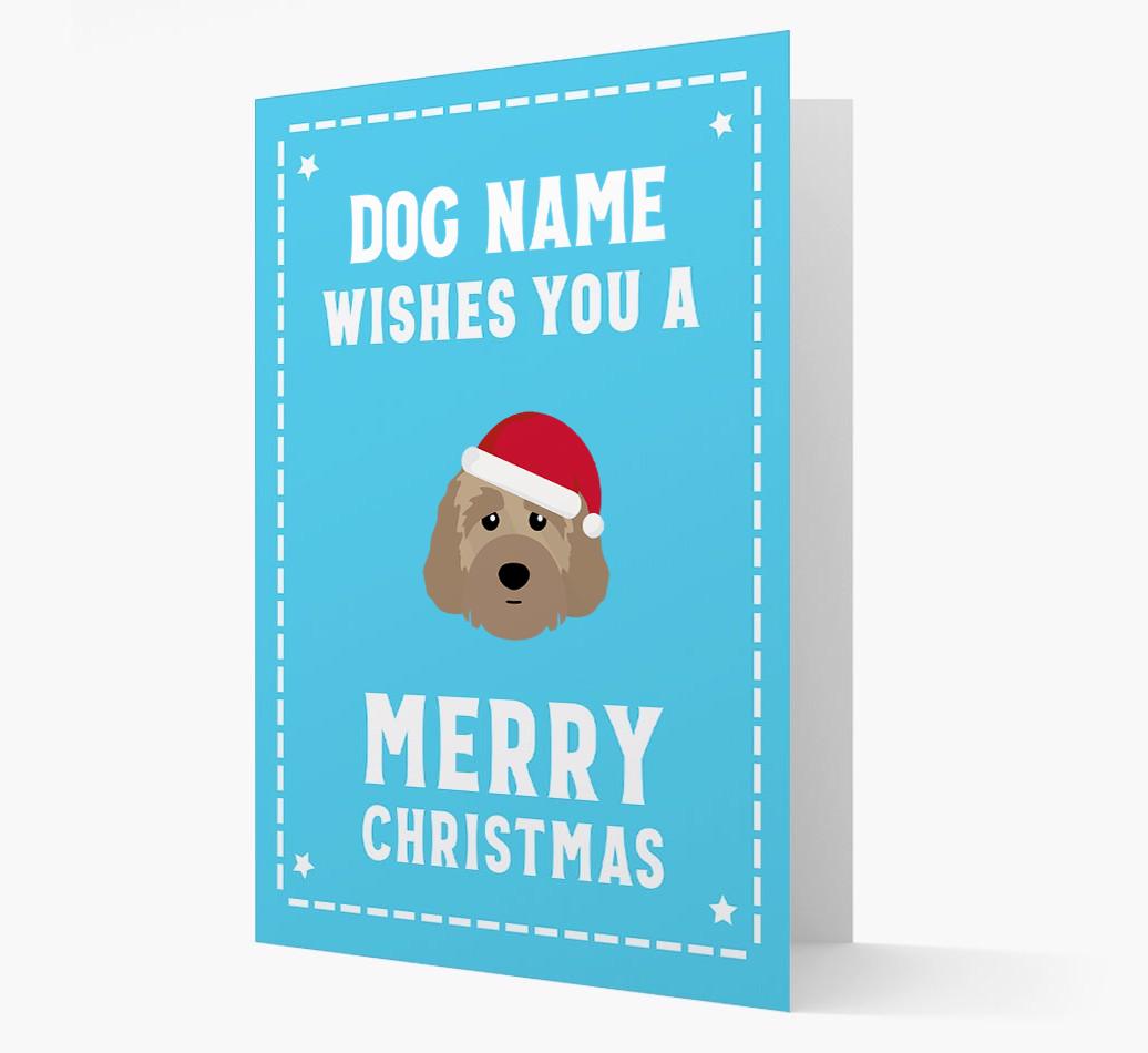 'Christmas Wishes' Card with your {breedFullName} Christmas Icon