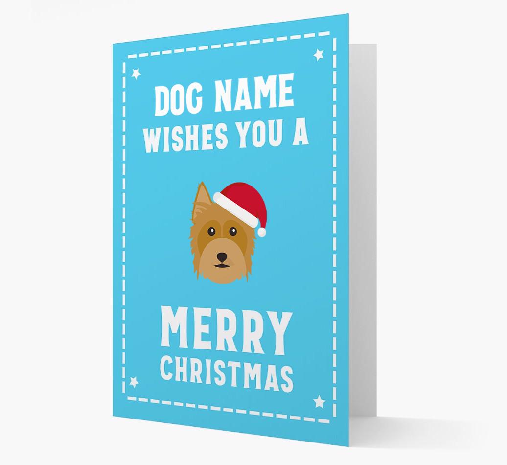 'Christmas Wishes' Card with your {breedFullName} Christmas Icon