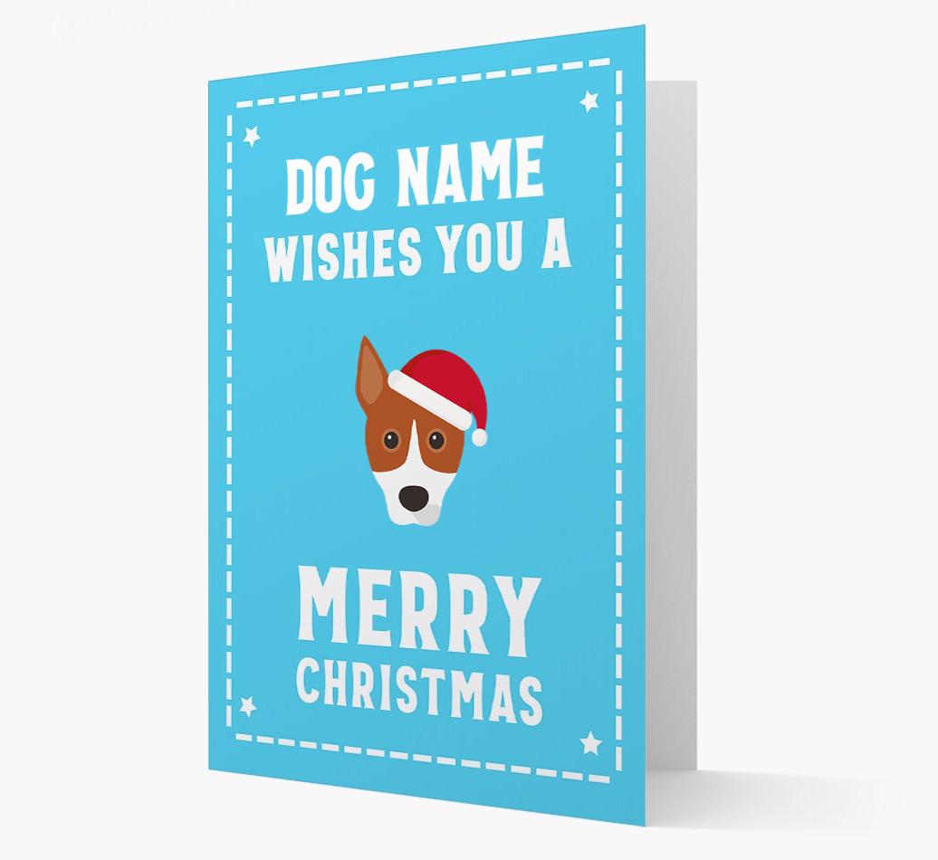 'Christmas Wishes' Card with your {breedFullName} Christmas Icon