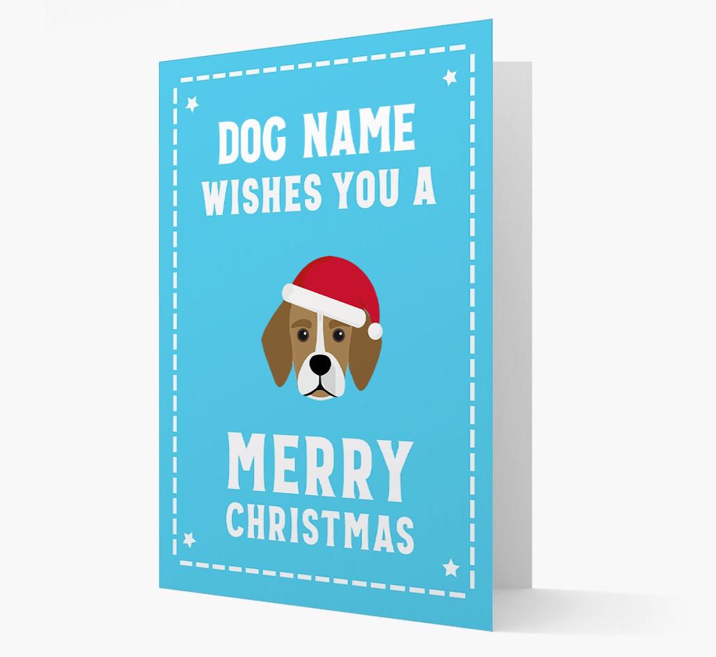 'Christmas Wishes' Card with your {breedFullName} Christmas Icon