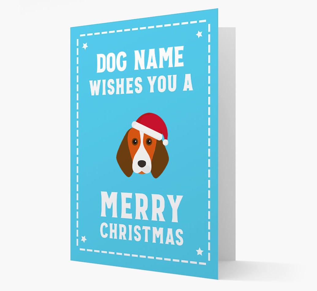 'Christmas Wishes' Card with your {breedFullName} Christmas Icon