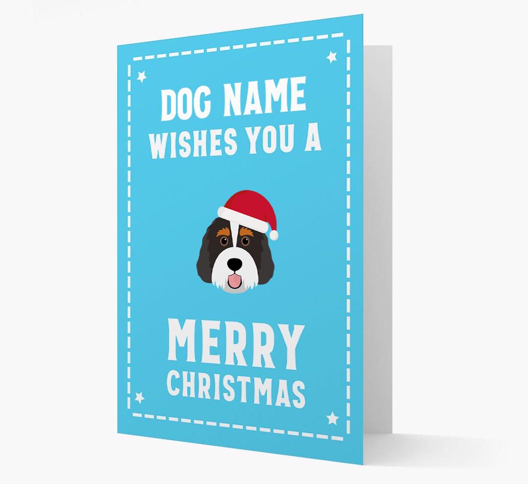 'Christmas Wishes' Card with your {breedFullName} Christmas Icon