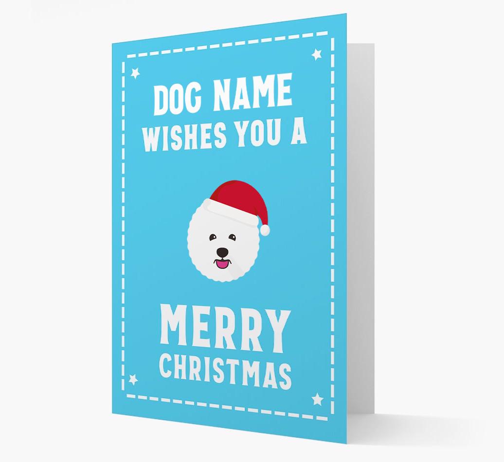 'Christmas Wishes' Card with your {breedFullName} Christmas Icon