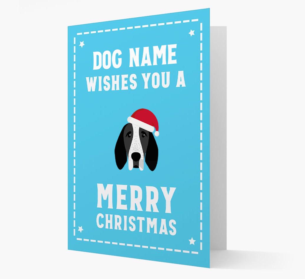 'Christmas Wishes' Card with your {breedFullName} Christmas Icon