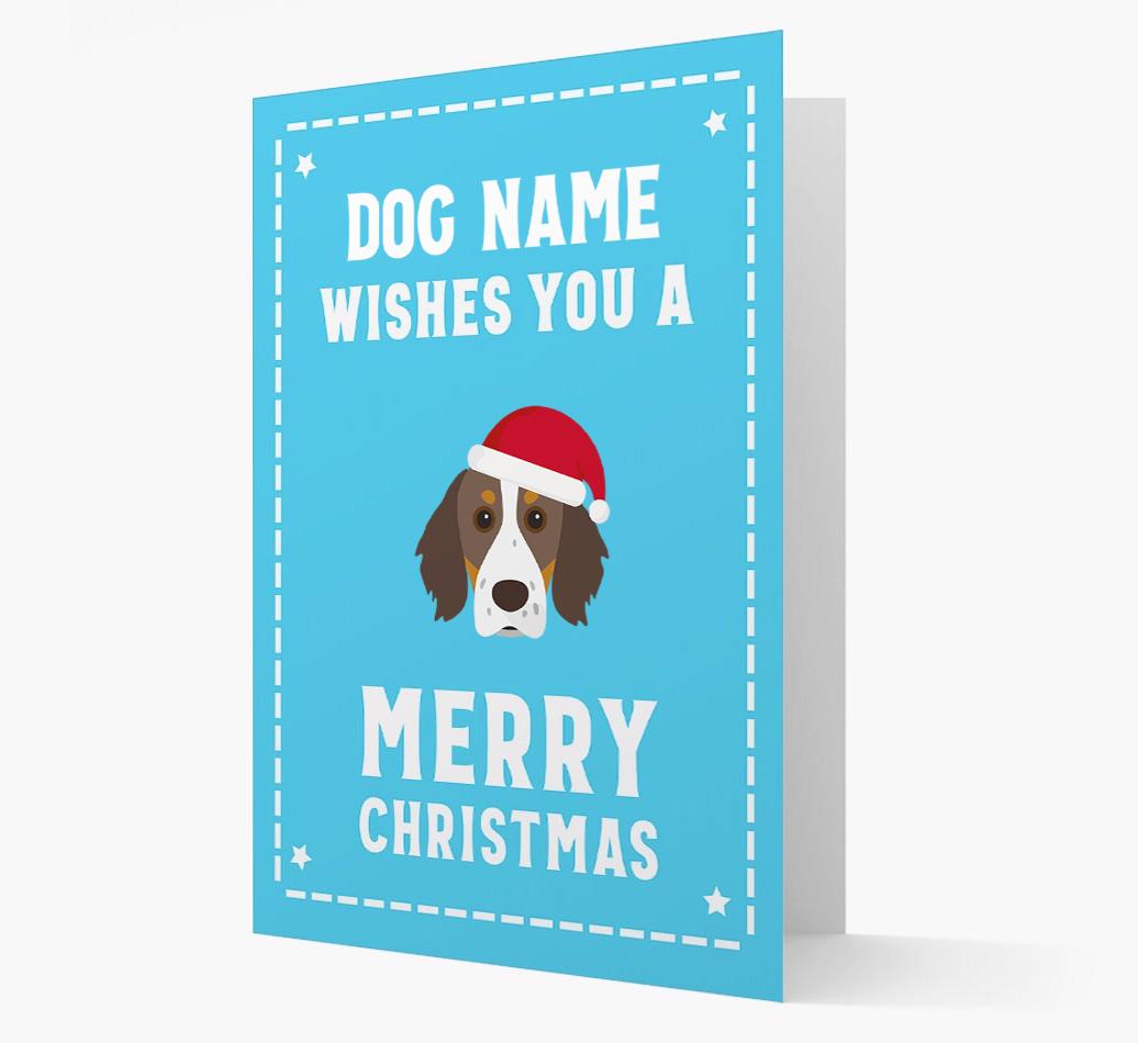 'Christmas Wishes' Card with your {breedFullName} Christmas Icon