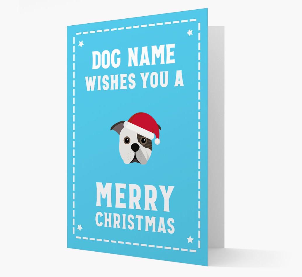 'Christmas Wishes' Card with your {breedFullName} Christmas Icon