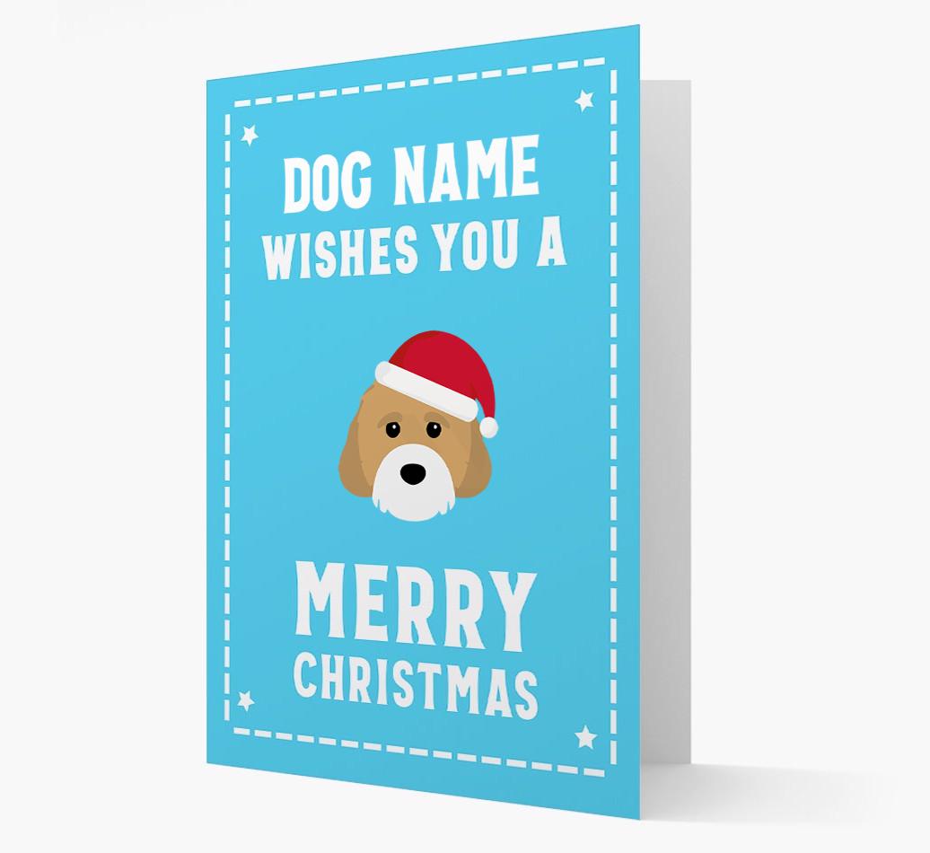 'Christmas Wishes' Card with your {breedFullName} Christmas Icon