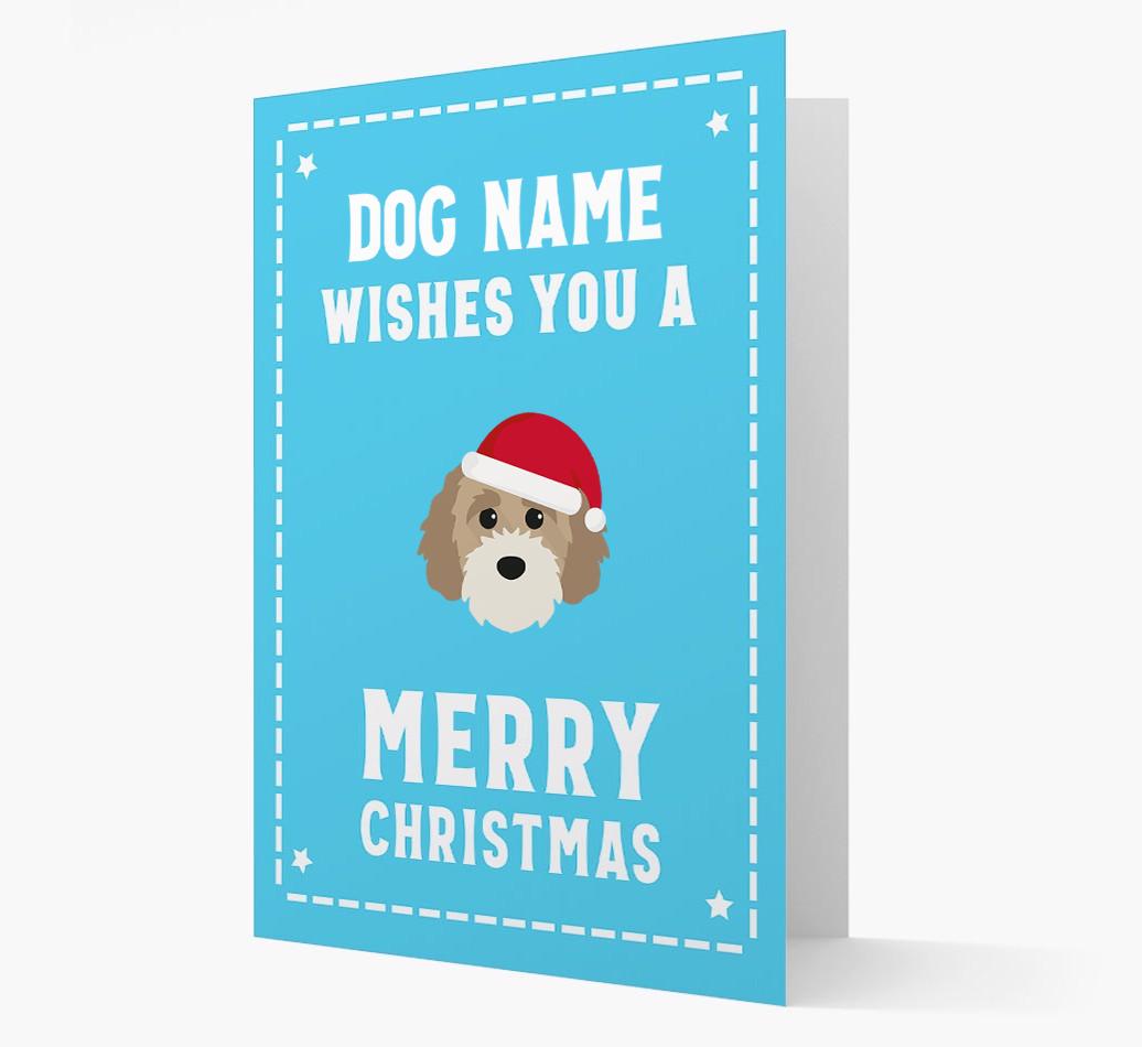 'Christmas Wishes' Card with your {breedFullName} Christmas Icon