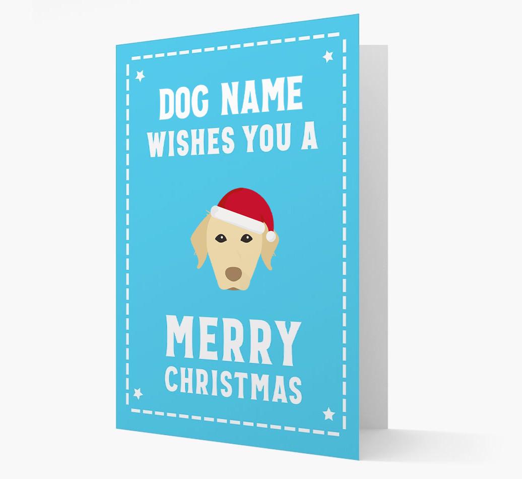 'Christmas Wishes' Card with your {breedFullName} Christmas Icon