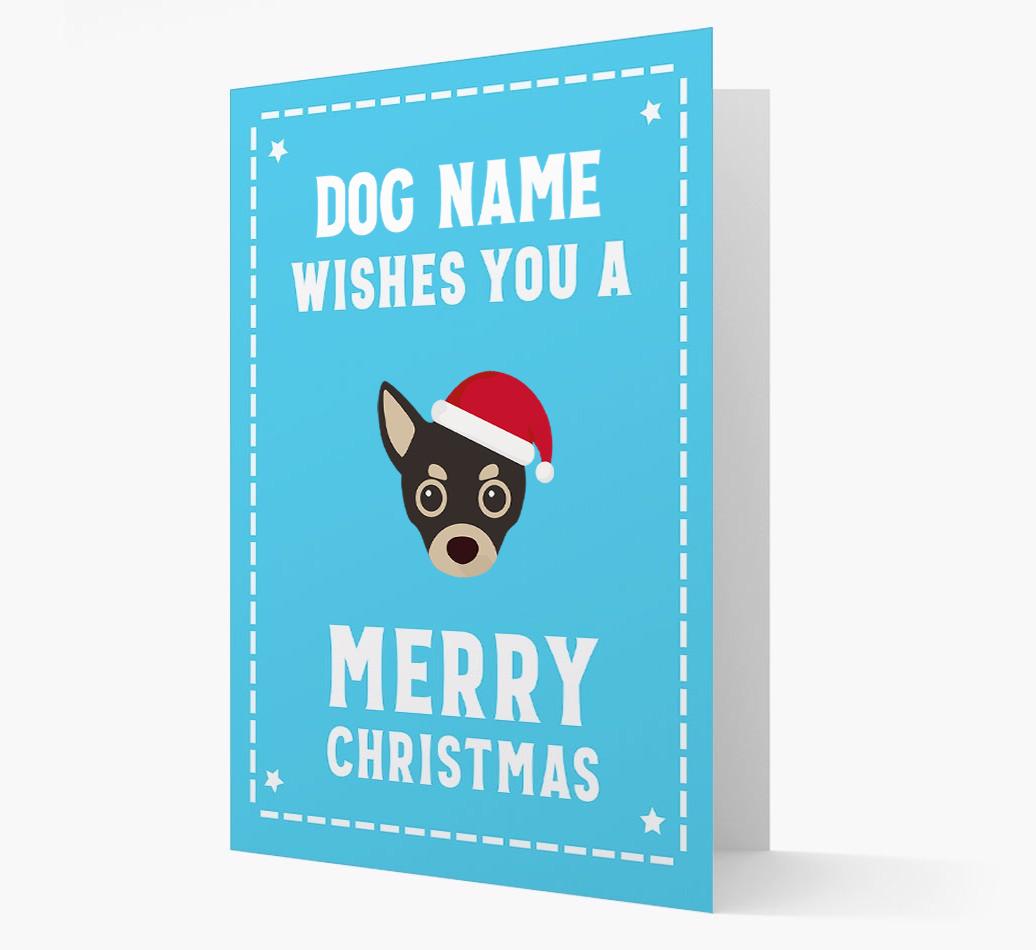 'Christmas Wishes' Card with your {breedFullName} Christmas Icon